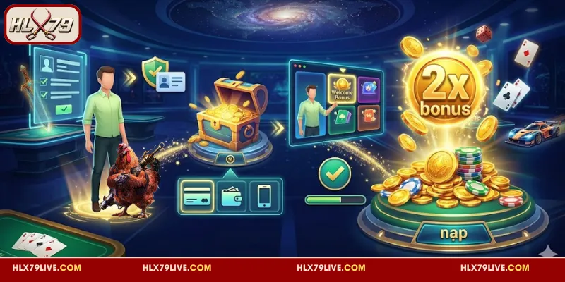 Nạp Đầu HLX79 – Khởi Đầu Bùng Nổ Với Thưởng 200% 4 Cách nhận thưởng nạp đầu HLX79 đơn giản, nhanh gọn