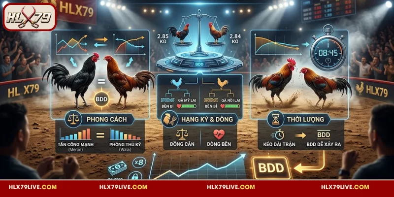 Kèo BDD HLX79 Đá Gà - Tỷ Lệ Ăn Cao Đi Kèm Nhiều Biến Động 4 Cách quan sát trận đấu để săn kèo BDD HLX79 đá gà hiệu quả