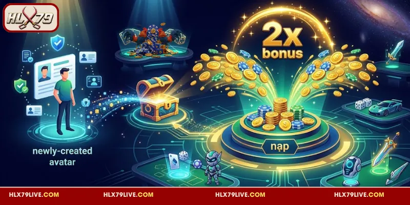 Nạp Đầu HLX79 – Khởi Đầu Bùng Nổ Với Thưởng 200% 3 Nội dung của khuyến mãi nạp đầu HLX79