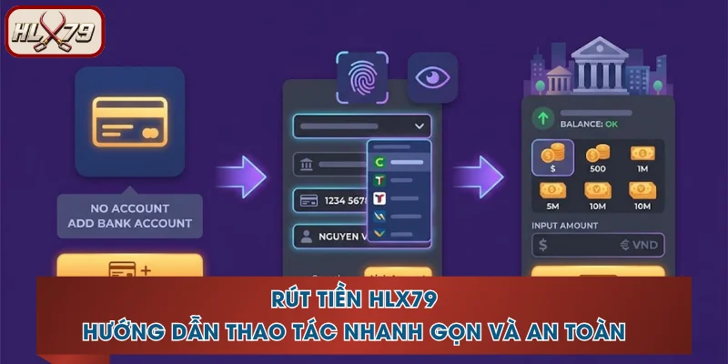 Rút Tiền HLX79 - Hướng Dẫn Thao Tác Nhanh Gọn Và An Toàn