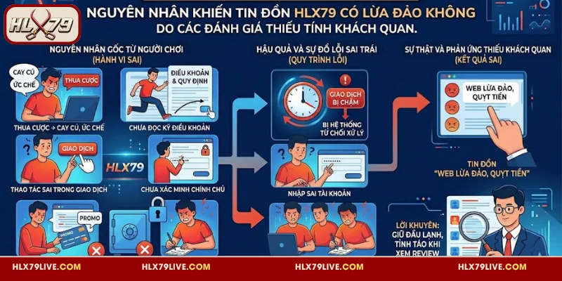 HLX79 Có Lừa Đảo Không? Sự Thật Đằng Sau Là Gì? 4 Tin đồn web lừa đảo do các bình luận, đánh giá sai sự thật
