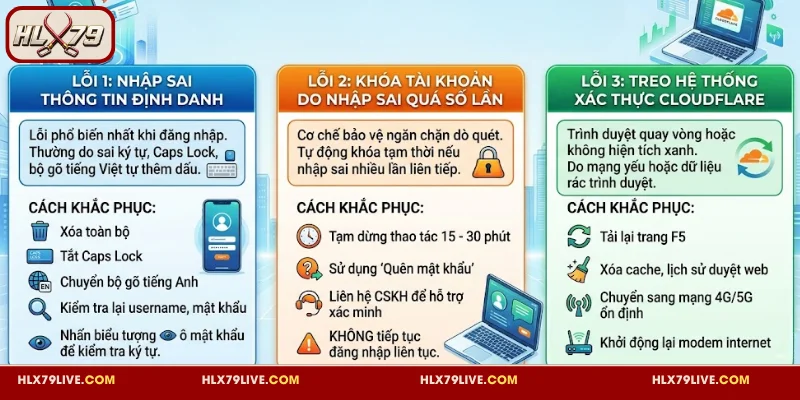 Đăng Nhập HLX79 - Cách Vào Tài Khoản An Toàn Trong 4 Bước 4 Tổng hợp lỗi đăng nhập HLX79 và cách khắc phục nhanh